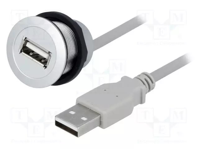 USB-PISTORASIA - 22MM - HAR-PORT - Ø22,3MM - IP20 - HOPEA - PIT: 1M - Taulukytkimien lisävarusteet - 09454521921 - 1