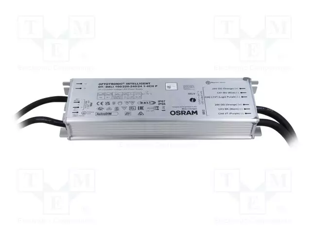 VIRTALÄHDE: IMPULSSI - LED - DALI - 100W - 24VDC - 220÷240VAC - IP66,IP67 - LED teholähteet - 4062172119191 - 1