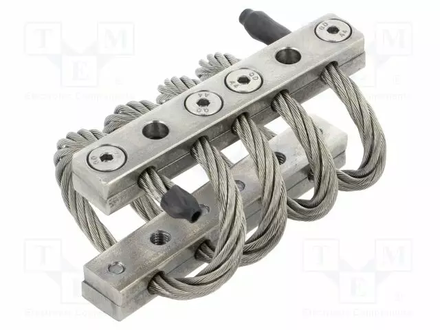 WIRE ROPE VÄRINÄNVAIMENNIN - STAINLESS STEEL - 51MM - FOUR LOOPS - Värinänvaimentimet - AVC-4-6-61 - 1
