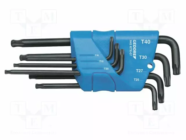 WRENCH: TORX®-SET - 7PCS. - Kuusiokolo- ja TORX avaimet - GEDORE-1531441 - 1