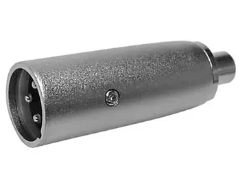 XLR 3-NAP UROS - RCA-JAKKI ADAPTERI METALLI - Plugit ja jakit - CAA11 - 1