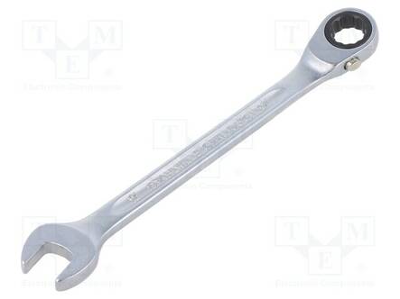 WRENCH: COMBINATION SPANNER - RATTLE - 12MM - CHROMIUM PLATED STEEL - Vääntötyökalut ja kiintolenkit - ST-41171212 - 1