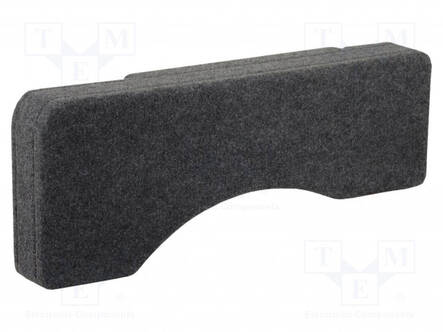 KAIUTINKOTELO - MDF - HARMAASÄVYINEN SEKOITUS - 250MM - VIISTO: 232MM - Autokaiutinkotelot - OBGL.VW.12 - 2