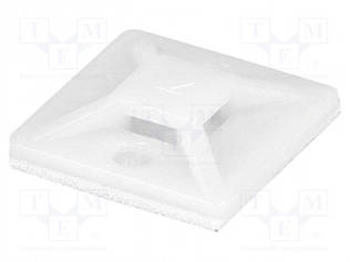 KAHVA - ITSEKIINNITTYVÄT - POLYAMIDI - UL94V-2 - LUONNOLLINEN - L: 19MM - Nippusideankkurit - HC-101S-S2 - 1