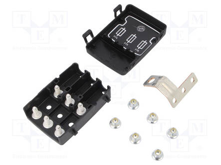 KOTELO - RUUVATTU,PAINETTAVA - MUSTA - SARJA: KOTELO - MIDIVAL - Sulakepitimet - MTA-0300442 - 2