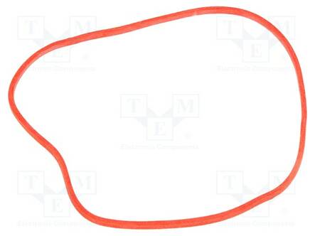 KUMINAUHAT - LEV: 1,5MM - PAKS: 1,5MM - KUMI - PUNAINEN - Ø: 80MM - 1KG - Pakkaaminen ja suojaus - PL.07-01-7822 - 2