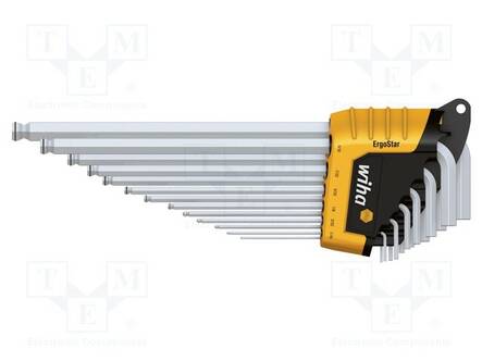 KUUSIOKOLOAVAINSARJA - KROMI-VANADIINITERÄS - 13KPL - Kuusiokolo- ja TORX avaimet - WIHA.43852 - 1