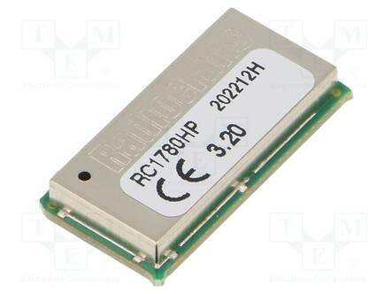 MODUULI: RF - UART - -118DBM - 2,8÷5VDC - 27DBM - SMD - 100KBPS - 297/31MA - RF moduulit - RC1780HP-RC232 - 1