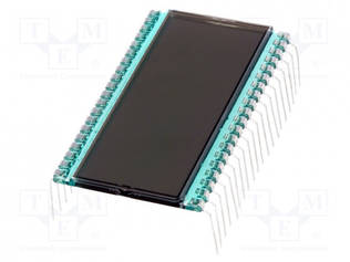 LCD NÄYTTÖ - 7-SEGMENTTINÄYTTÖ - STN POSITIVE - NUM.LUKUM: 5 - Digitaaliset LCD-näytöt - DE129-RS-2012.2 - 1