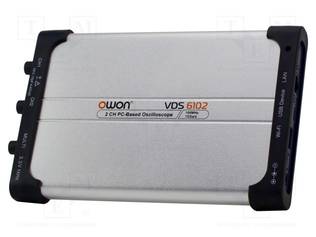 PC-OSKILLOSKOOPPI - 100MHZ - CH: 2 - 10MPTS - 1GSPS - 40V - 8BIT - 1MOHM/15PF - Digitaaliset PC oskilloskoopit - VDS6102 - 2
