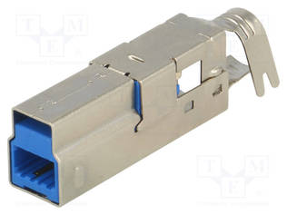 LIITIN: USB B - PISTOKE - JOHTOON - JUOTETTAVA - SUORA - USB 3.0 - 1A - USB liittimet - KEYS952 - 1