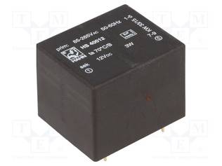 VIRTALÄHDE: IMPULSSI - SISÄÄNRAKENTAMISEEN,MODUULI-3W - 12VDC - Teollisuushakkuriteholähteet - HS40012 - 1