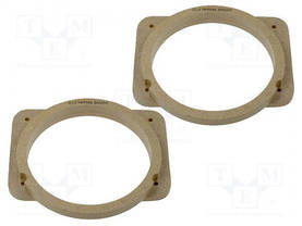 KAIUTTIMEN KOROKERENGAS - MDF - 165MM - NISSAN - KYLLÄSTETTY,MAALATTU - 2KPL - Kaiuttimen MDF soviterenkaat  - MDF-D.42 - 2