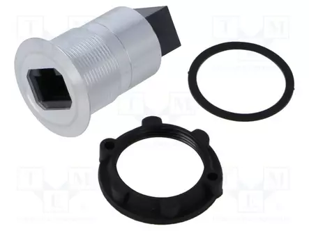 ADAPTERI - RJ45-PISTORASIA,MOLEMMIN PUOLIN - RUNKO: HOPEA - 1÷10MM - RJ liittimet - RJ45-02 - 1