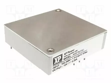 AC/DC MUUNNIN - 75W - TULOJÄNNITE 90÷264VAC - 12VDC - ILÄH: 6,25A - OUT: 1 - 88% - AC/DC muuntimet - ASB75US12 - 1