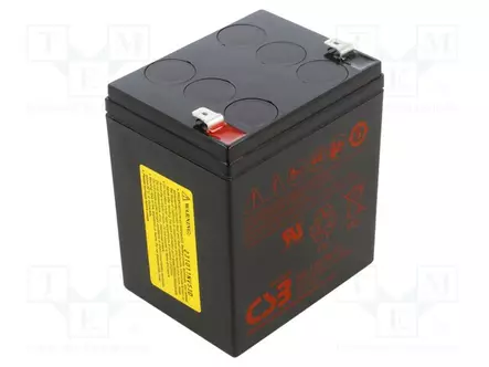 AKKU: LYIJYHAPPO - 12V - 6,8AH - AGM - AUTOMAATTINEN - LÄHDÖT: LIITTIMET - Lyijyhyytelöakut - ACCU-HR1227WF2 - 1