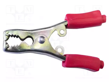 HAUENLEUKA - 40A - LEVITYSALUE: MAX.13MM - KOK.PIT: 76MM - PUNAINEN - Krokotiili klipsit - BU-115-2 - 1