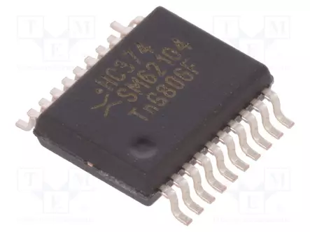 IC: DIGITAALINEN - D KIIKKU - CH: 8 - CMOS - SMD - SSOP20 - HC - TUUBI - Kiikut - 74HC374DB.112 - 1