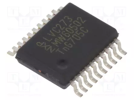IC: DIGITAALINEN - D KIIKKU,NOLLATTAVA - CH: 8 - CMOS,TTL - SMD - SSOP20 - Kiikut - 74LVC273DB.112 - 1