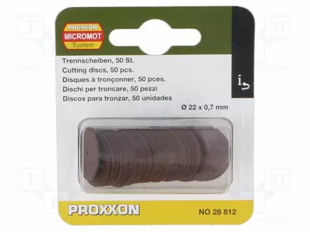 KATKAISULAIKKA - Ø: 22MM - VARSI: ASENNUSAUKKO - 1,8MM - 50KPL - Katkaisu- ja hiomalaikat - PR28812 - 1