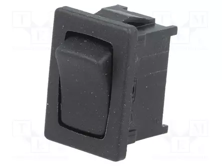 KEINUKYTKIN - SPST - AS: 2 - OFF-(ON) - 10A/250VAC - MUSTA - IP40 - EI OLE - 1800 - Keinukytkimet - 1801.6222 - 1