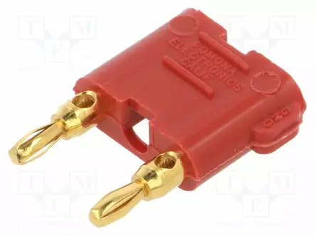 LABORATORY CONNECTOR: 2MM BANANA - STACKABLE SAFETY SHUNT - 5A - Banaaniliittimet 2mm - POM-2244-2 - 1