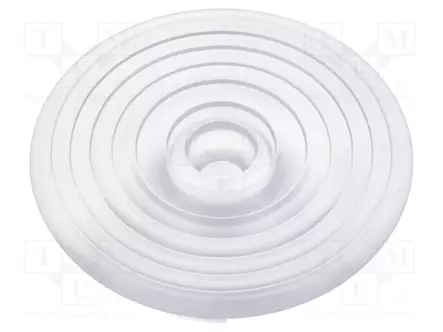 LED-LINSSI - PYÖREÄ - PLEXIGLASS PMMA - LÄPINÄKYVÄ - H: 22,1MM - Linssit LEDeille - C15802 - 1