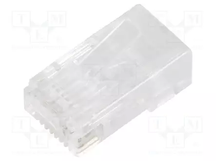 LIITIN: RJ45 - PISTOKE - PIN: 8 - CAT: 6 - SUOJATTU - 8P8C - JOHTOON - IDC - RJ liittimet - 54552 - 1