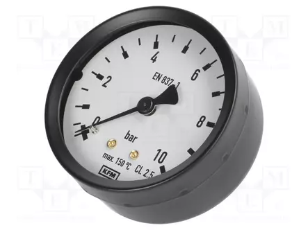 MANOMETRI - -1÷9BAR - LUOKKA: 2,5 - 50MM - LÄMP: -20÷60°C - MUOVI - 111.12 - Manometrit ja painemittarit - 111.12-30466482 - 1