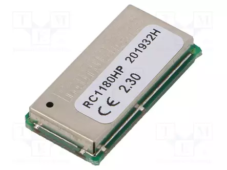 MODUULI: RF - GFSK - UART - -109DBM - 2,7÷3,3VDC - 27DBM - SMD - 76,8KBPS - RF moduulit - RC1180HP-RC232 - 1