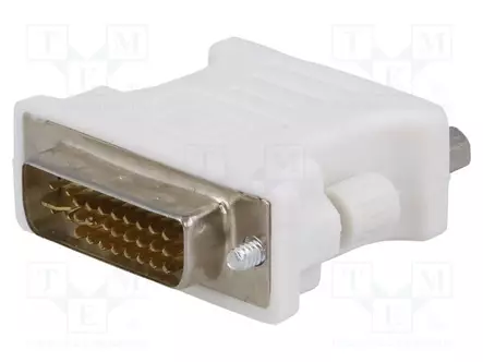 ADAPTERI - D-SUB 15PIN HD-PISTORASIA,DVI-I (24+5) PISTOKE - HDMI, DVI, DisplayPort johdot - AK-AD-12 - 1