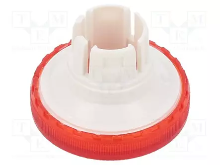 NÄPPÄIMEN LINSSI - 22MM - 61 - PUNAINEN,LÄPINÄKYVÄ - MUOVI - Taulukytkimien lisävarusteet - 61-9642.2 - 2