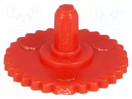NUPPI - KIERTONUPPI - PUNAINEN - Ø11,5MM - ASENNUSPOTENTIOMETREIHIN - Potentiometrien nupit - CA9MR2 - 1
