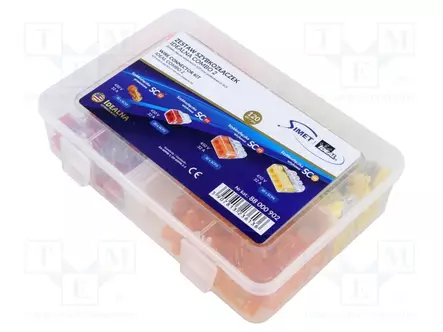 PIKALIITIN-SETTI - 600V - JOHTOON - JOUSIPURISTIN - 120KPL - WAGO ja muut pikaliittimet - COMBO2 - 1