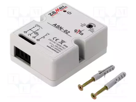 PORRASVALOAUTOMAATTI - RAPPAUKSEN PÄÄLLE - 230VAC - SPST-NO - IP20 - 16A - Rakennusautomatiikka - ASN-02 - 1