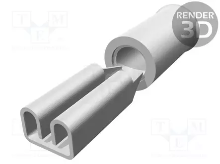 PURISTUSLIITIN - LITTEÄ - 2,8MM - 0,5MM - NAARAS - 1,5÷2,5MM2 - PURISTETTAVA - Eristetyt liittimet - 165616-2 - 1