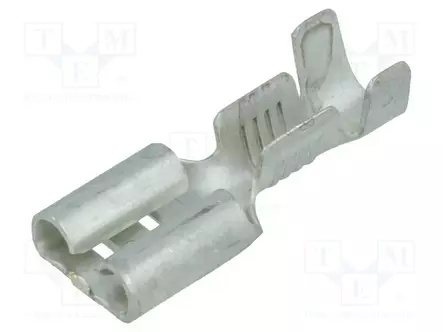 PURISTUSLIITIN - LITTEÄ - 6,3MM - 0,8MM - NAARAS - 1÷2,5MM2 - PURISTETTAVA - Eristämättömät liittimet - 2-160256-2 - 1