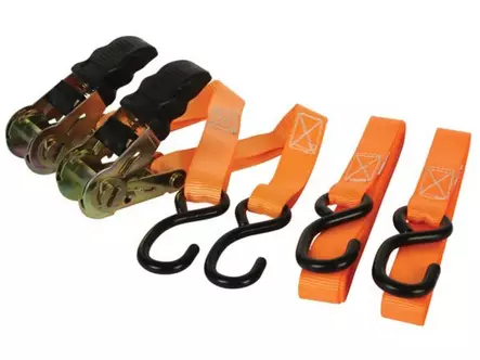 RATCHET TIE-DOWN 500kg - 25mm x 5m - 2 pcs - Kuormaliinat ja kiristimet - ARAT2552 - 1