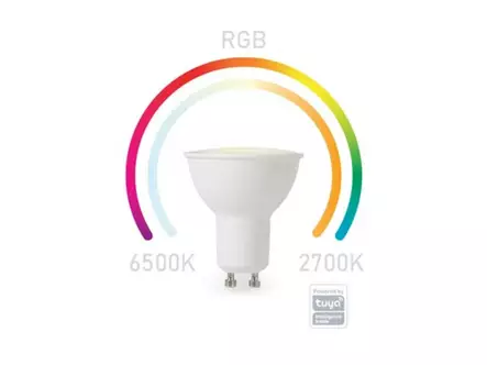 SMART WIFI BULB RGB - COLD WHITE & WARM WHITE - GU10 - LED lamput - SMART1202 - 1