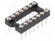 7+7 POS. FEMALE DIL PYSTYMALLI THROUGHBOARD IC SOCKET - IC kannat - holkki - D2814-42 - 1