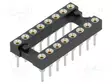 8+8 POS. FEMALE DIL PYSTYMALLI THROUGHBOARD IC SOCKET - IC kannat - holkki - D2816-42 - 1