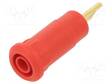 LABORATORY CONNECTOR: 2MM BANANA - SOCKET - OVERALL LEN: 28MM - PUNAINEN - Banaanijatkoliittimet - MEB2.0-L-22 - 1