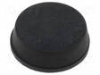 ITSELIIMAUTUVA JALKA - MUSTA - KUMI - A: 12,7MM - B: 11,5MM - C: 4MM - Koteloiden lisätarvikkeet - FIX-RF-032 - 1