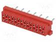 JOHTO-LEVY - N LIITINAARAS - PIN: 14 - THT - PCB - 30V - 1A - -40÷105°C - Micro-Match liittimet, rasteri 1,27mm - TMM-4-0-14-2 - 1