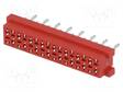 JOHTO-LEVY - N LIITINAARAS - PIN: 16 - THT - PCB - 30V - 1A - -40÷105°C - Micro-Match liittimet, rasteri 1,27mm - TMM-4-0-16-2 - 1