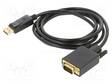 KAAPELI - D-SUB 15PIN HD-PISTOKE,DISPLAYPORT-PISTOKE - PIT: 1,8M - HDMI, DVI, DisplayPort johdot - SAVKABELCL-92 - 1