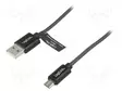 KAAPELI - USB 2.0 - USB A PISTOKE,USB B MIKROPISTOKE - 1M - HARMAA - USB kaapelit ja adapterit - CU0132 - 1