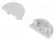 LED PROFIILIN PÄÄTYPALA - HARMAA - 2KPL - ABS - ARC12 - Profiilit LED nauhoille - TOP-B2990022 - 1