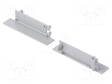 LED PROFIILIN PÄÄTYPALA - HARMAA - 2KPL - ABS - FLAT8 - Profiilit LED nauhoille - TOP-23120022 - 1