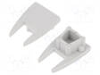 LED PROFIILIN PÄÄTYPALA - HARMAA - 2KPL - ABS - Profiilit LED nauhoille - TOP-68550022 - 1